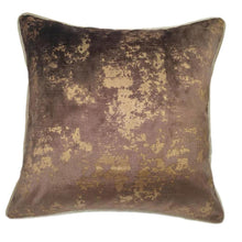 Load image into Gallery viewer, Malini Paul Moneypenny Spoiltrotton Chocolate 43x43cm Cushion