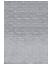 Load image into Gallery viewer, Faux Fur Honeycomb Grey Rug
