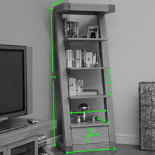 Load image into Gallery viewer, Oak Z Narrow Bookcase