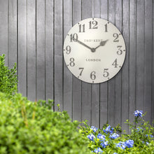 Load image into Gallery viewer, Thomas Kent 20" Outdoor Arabic Crackle Wall Clock
