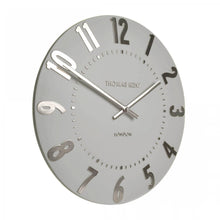 Load image into Gallery viewer, Thomas Kent Mulberry 20" Silver Cloud Wall Clock