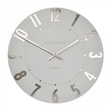 Load image into Gallery viewer, Thomas Kent Mulberry 20" Silver Cloud Wall Clock