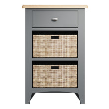 Load image into Gallery viewer, Grey 1 Drawer 2 Basket Cabinet
