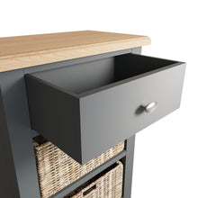 Load image into Gallery viewer, Grey 1 Drawer 2 Basket Cabinet