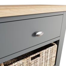 Load image into Gallery viewer, Grey 1 Drawer 2 Basket Cabinet