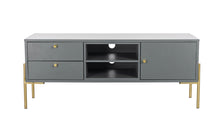 Load image into Gallery viewer, Marbella TV Unit 1200 - Grey and Gold