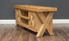 Load image into Gallery viewer, Oak X TV Unit - Large