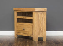 Load image into Gallery viewer, Oak X TV unit - Corner