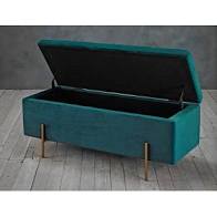 Load image into Gallery viewer, Velvet Storage Ottoman