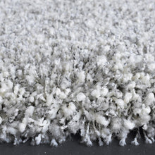 Load image into Gallery viewer, Twilight Shaggy Rug in White/Silver