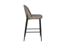 Load image into Gallery viewer, Victoria Bar Stool - Dark Grey Leather