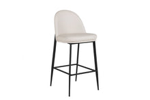 Load image into Gallery viewer, Victoria Bar Stool - Taupe Cream Leather
