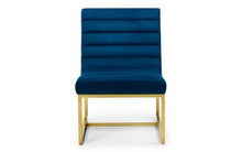 Load image into Gallery viewer, Bari Blue Velvet Chair