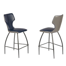 Load image into Gallery viewer, Florence Blue/Grey Bar Stool