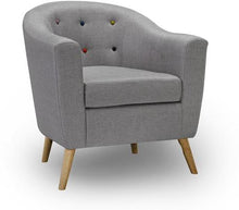 Load image into Gallery viewer, Grey Multi Tub Chair