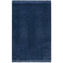 Load image into Gallery viewer, Navy Tasseled Rug