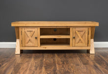 Load image into Gallery viewer, Oak X TV Unit - Large