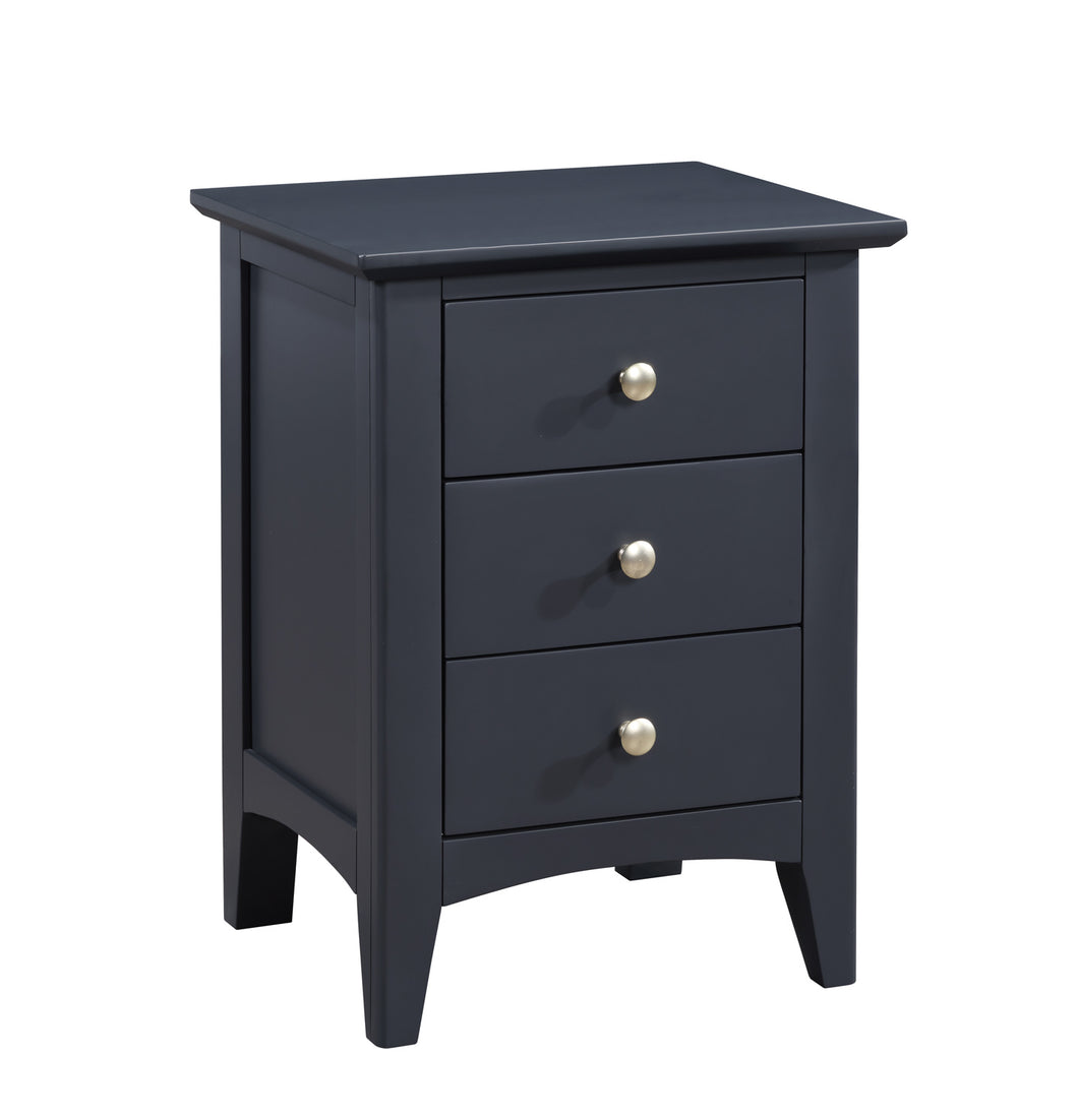 Lucca Large Nightstand - Off Black