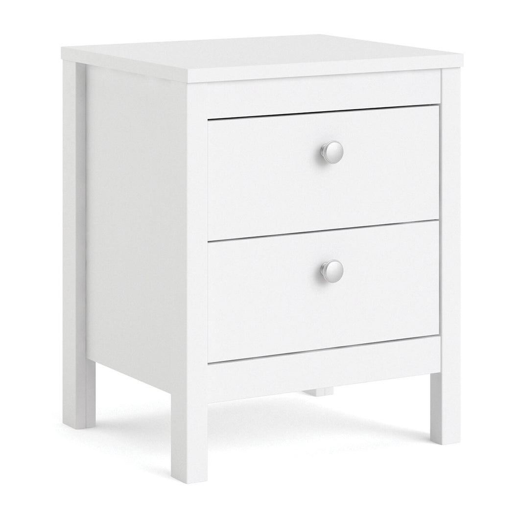 Marley Bedside Locker - White