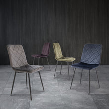 Load image into Gallery viewer, Bianca Aubergine Velvet Dining Chair
