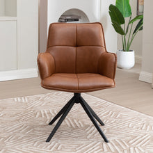 Load image into Gallery viewer, Jethro Swivel Dining Chair - Tan
