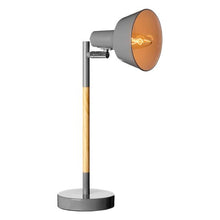 Load image into Gallery viewer, Baltic Grey/Wood Table Lamp
