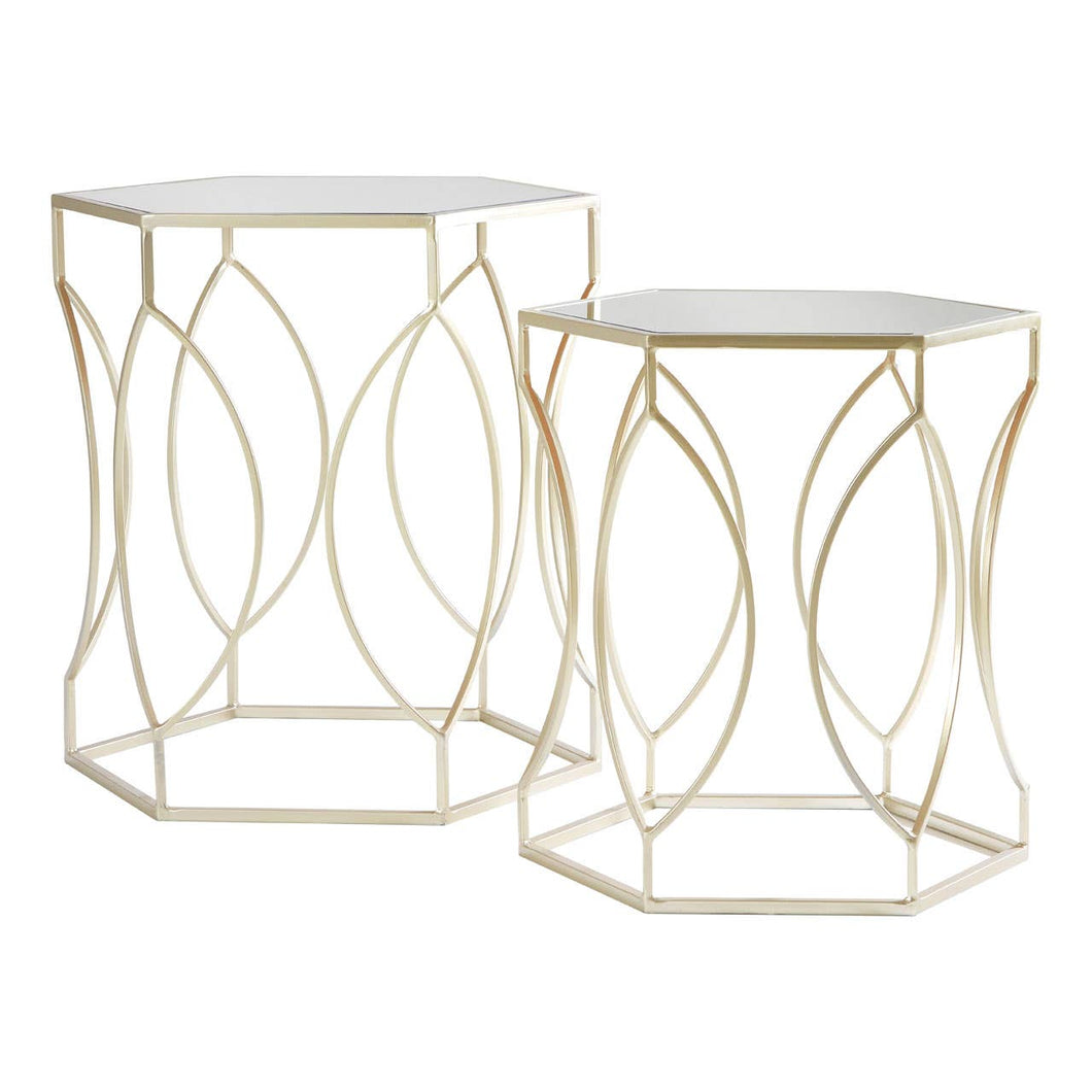 Atlas Champagne Set of 2 Tables