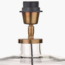Load image into Gallery viewer, Janus Clear Glass Pistachio Table Lamp
