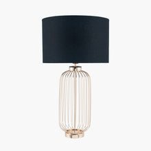 Load image into Gallery viewer, Shiva Black &amp; Gold Wire Table Lamp
