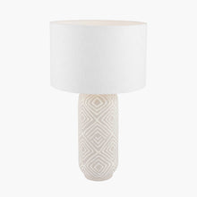 Load image into Gallery viewer, Milano Grey/Taupe Stoneware Table Lamp
