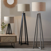 Load image into Gallery viewer, Seabreeze Linen 4 Post Floor Lamp
