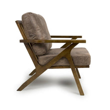 Load image into Gallery viewer, Hampshire Suede Effect Brown Accent Chair
