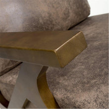 Load image into Gallery viewer, Hampshire Suede Effect Brown Accent Chair

