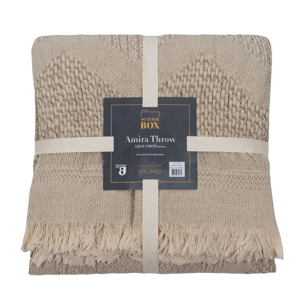 ScatterBox Amira 120x170cm Natural Throw