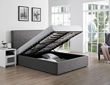 Load image into Gallery viewer, Carter Grey Linen Ottoman Bed
