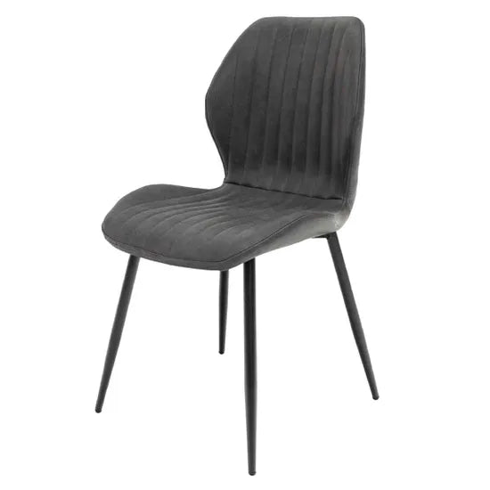 Stacey Dining Chair - Charcoal PU