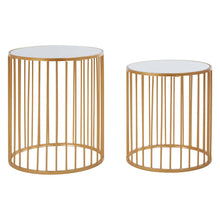 Load image into Gallery viewer, Aurora Nest of 2 Round Side Tables
