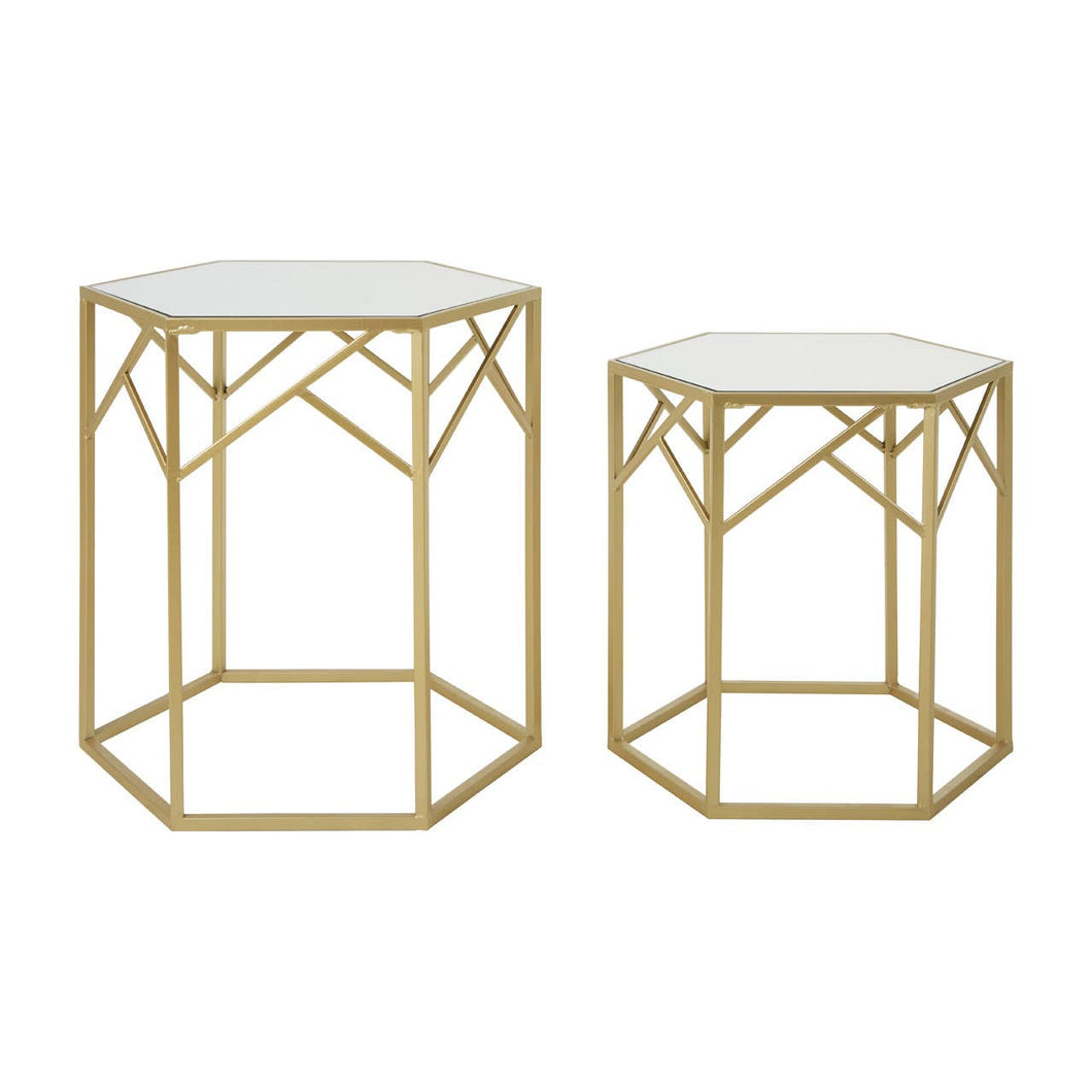 Atlantis Hexagonal Set of 2 Tables