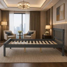 Load image into Gallery viewer, Rebecca Wooden Bed - Grey
