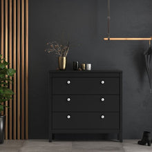 Load image into Gallery viewer, Marley 3 Drawer Chest - Black
