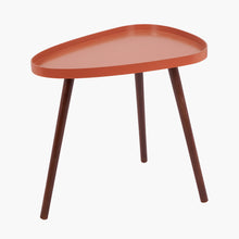 Load image into Gallery viewer, Smokey Orange Teardrop Side Table

