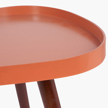 Load image into Gallery viewer, Smokey Orange Teardrop Side Table
