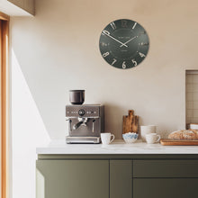 Load image into Gallery viewer, Thomas Kent Mulberry 12" Olive Green Wall Clock
