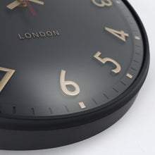 Load image into Gallery viewer, Thomas Kent 14" Tresco Charcoal Wall Clock
