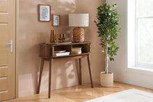 Load image into Gallery viewer, Avino Walnut Fluted Console Table
