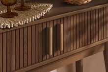 Load image into Gallery viewer, Avino Walnut Fluted Console Table
