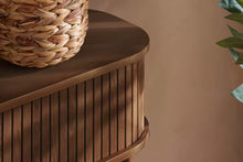 Load image into Gallery viewer, Avino Walnut Fluted Console Table
