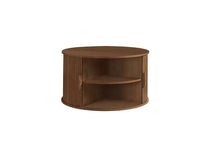 Load image into Gallery viewer, Avino Walnut Fluted Coffee Table with Storage
