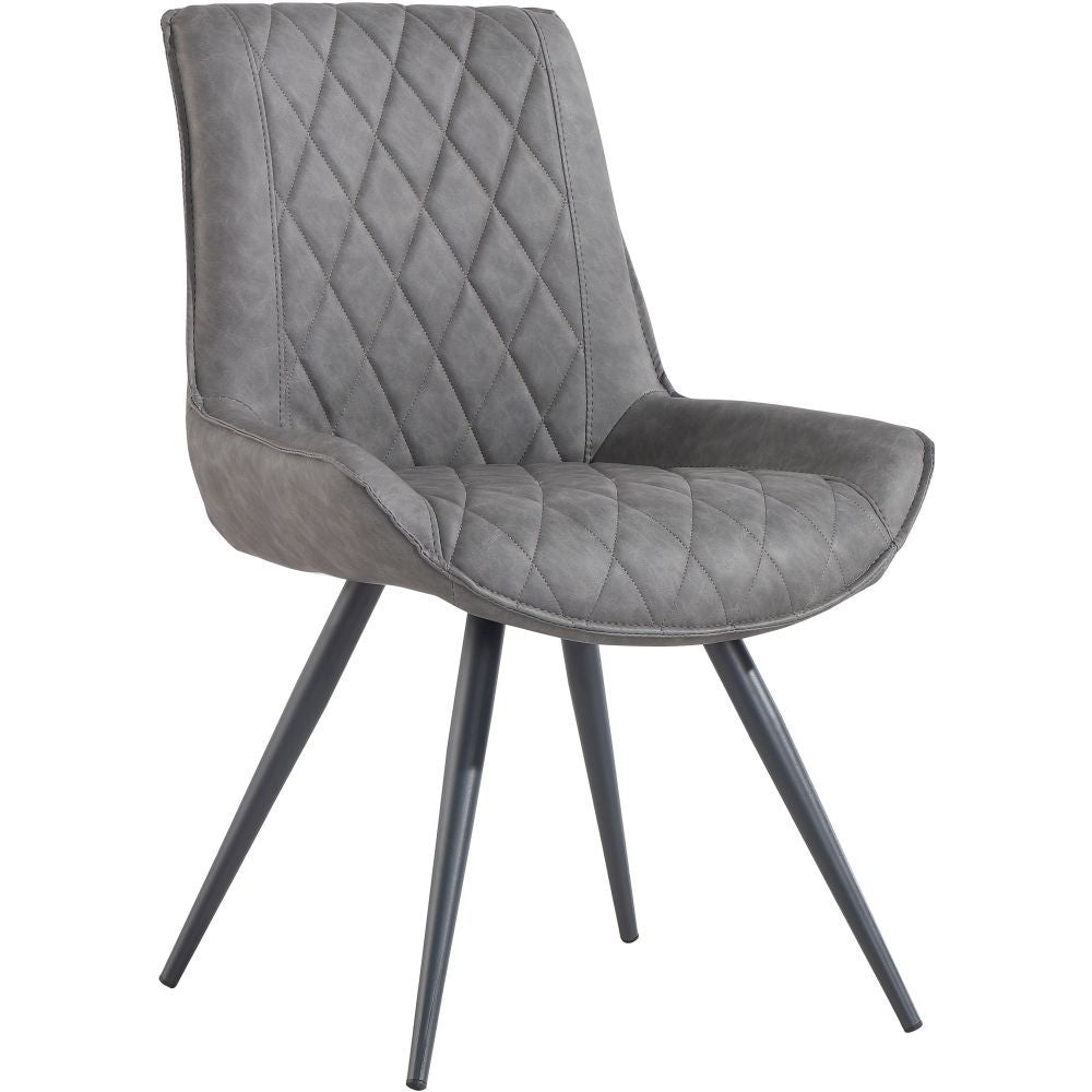Warwick Herringbone Dining Chair - Grey
