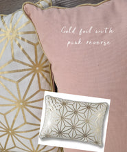 Load image into Gallery viewer, Diamond Gold &amp; Pink Cushion
